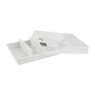 Party tray met deksel - wit - 38x28x10 cm