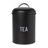 Voorraadblik tea - zwart - ø11x15 cm