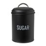 Voorraadblik sugar - zwart - ø11x15 cm