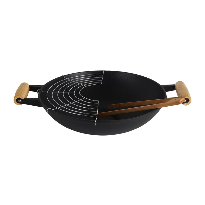 Wokset gietijzer - 47x39x12.5 cm