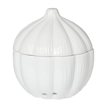 Knoflook pot - wit - ø15.2x15.8 cm