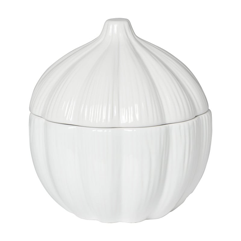 Knoflook pot - wit - ø15.2x15.8 cm