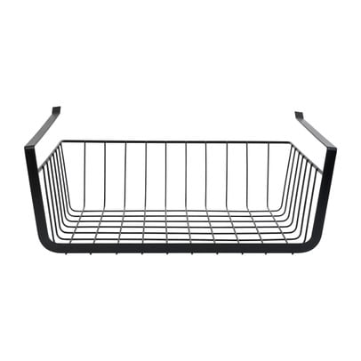 Hangmand voor onder plank - zwart - 36x25x13 cm