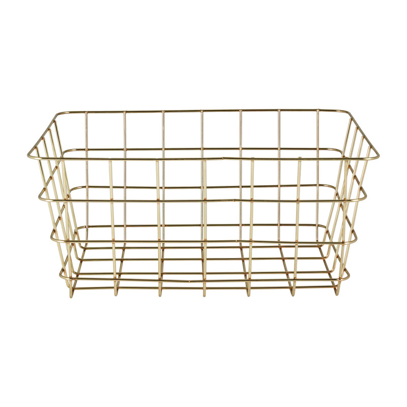 Keukenmandje - goudkleurig - 30,5x22,2x14 cm