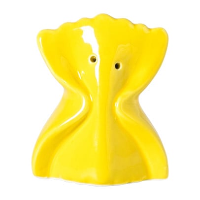 Pepervaatje pasta farfelle - geel - 8x6.5x4.5 cm