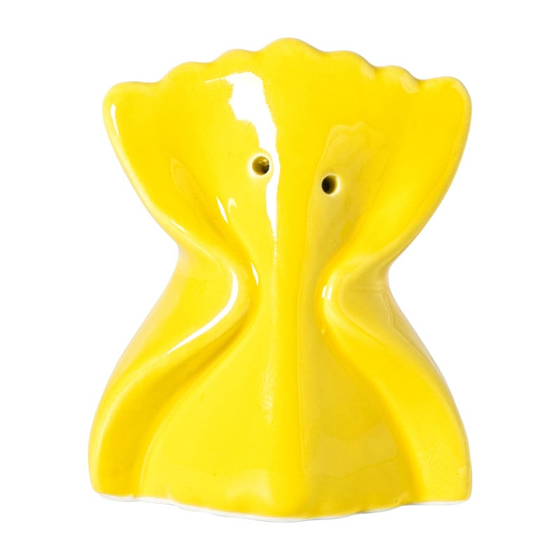 Pepervaatje pasta farfelle - geel - 8x6.5x4.5 cm