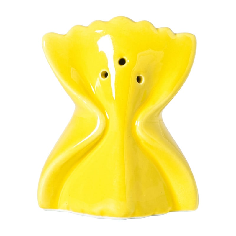 Zoutvaatje pasta farfelle - geel - 8x6.5x4.5 cm