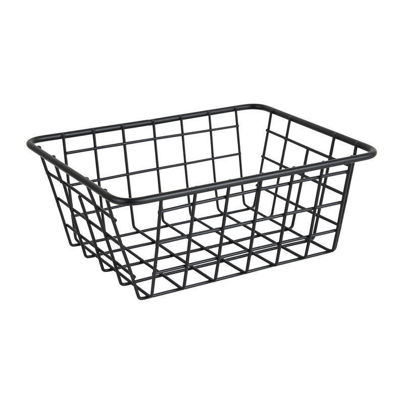 Draadmand small - zwart - 20x15,5x8 cm