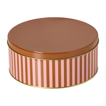 Koektrommel streep - roze/bruin