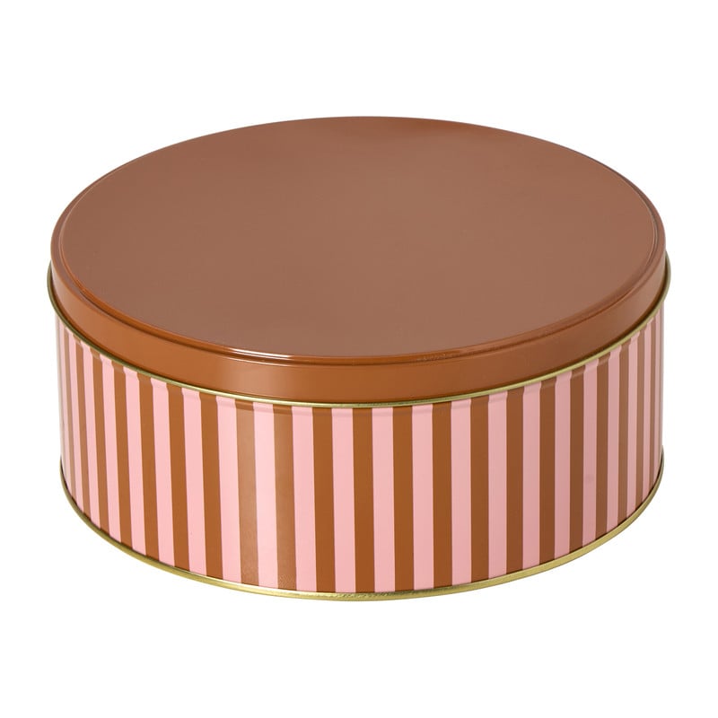 Koektrommel streep - roze/bruin