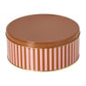 Koektrommel streep - roze/bruin