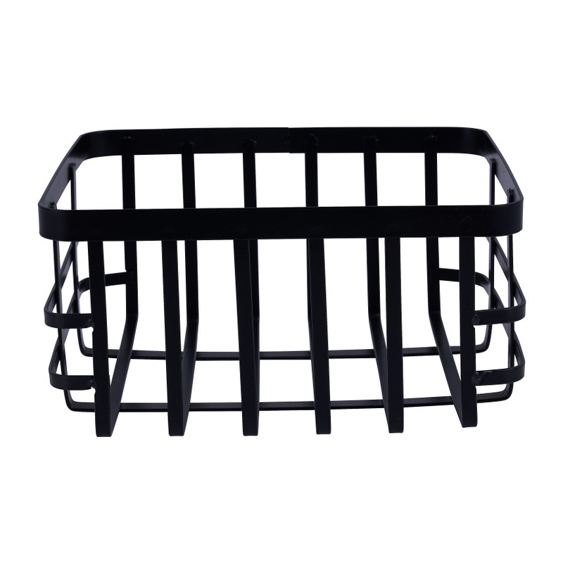 Opbergmandje - metaal - 20.5x18.5x10 cm 