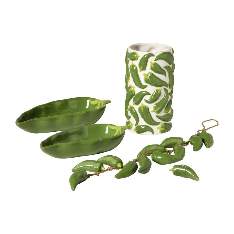 Peper- of zoutvaatje peper - groen - 4x4x4 cm