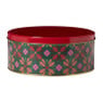 Koektrommel streep en bloemen - multikleur - ø19.6 cm
