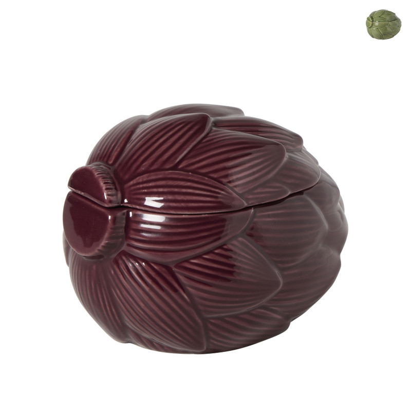 Deco potje artisjok - 11.5x16.4x12.3 cm - diverse varianten