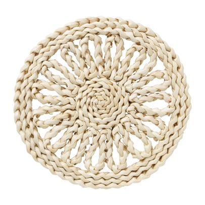 Panonderzetter bloem rond - mais - ø20 cm