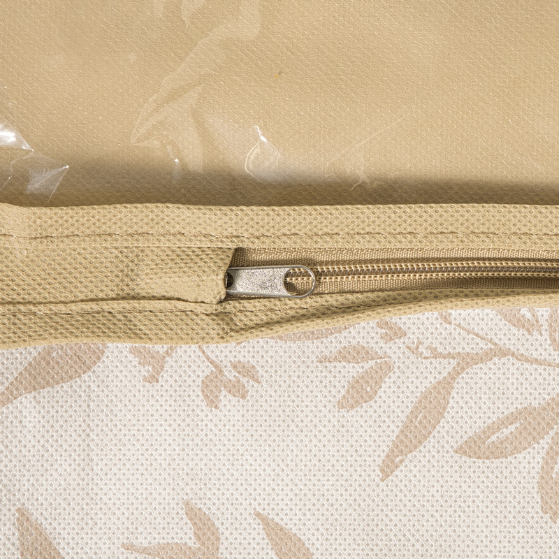 Kledinghoes leafs - bruin/beige - 90x60x15 cm