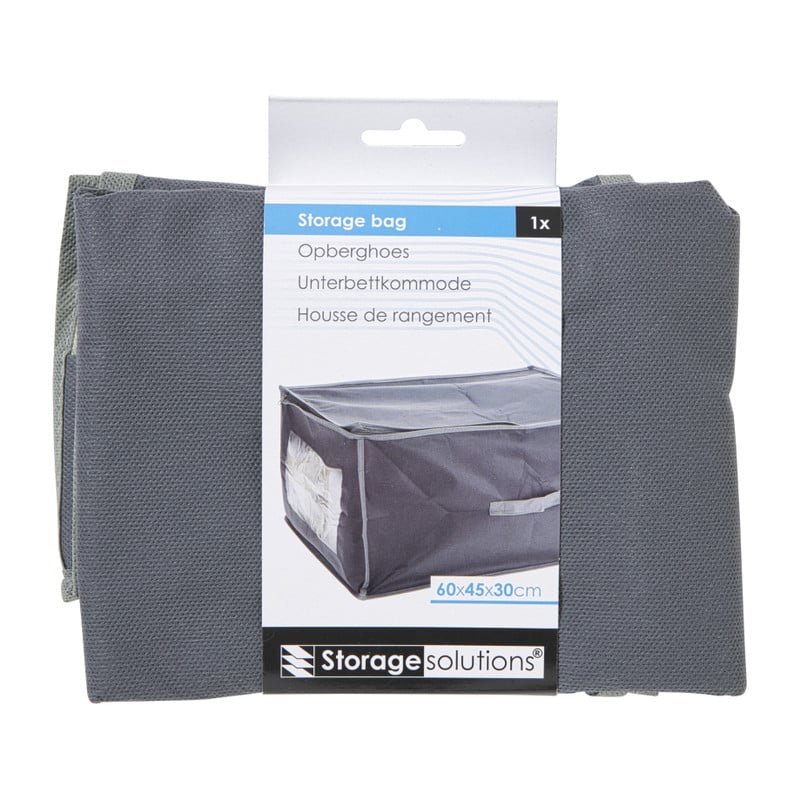 Opberghoes - zwart - 30x60x45 cm