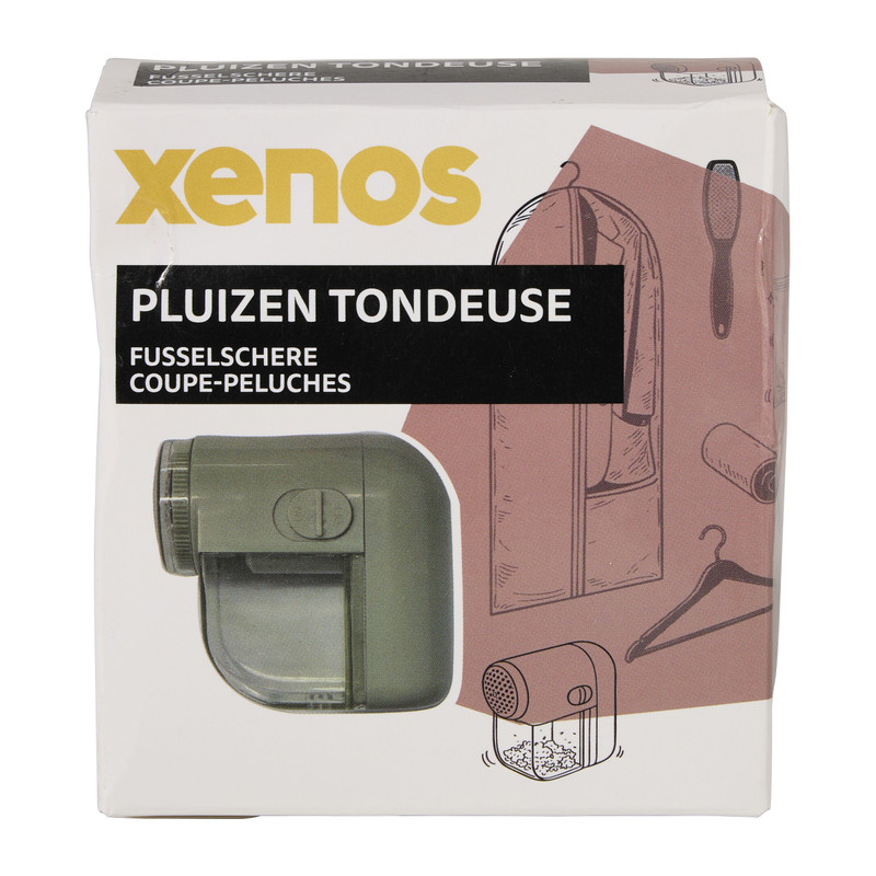 Pluizen tondeuse - groen - 7.8x8.2x4.1 cm 