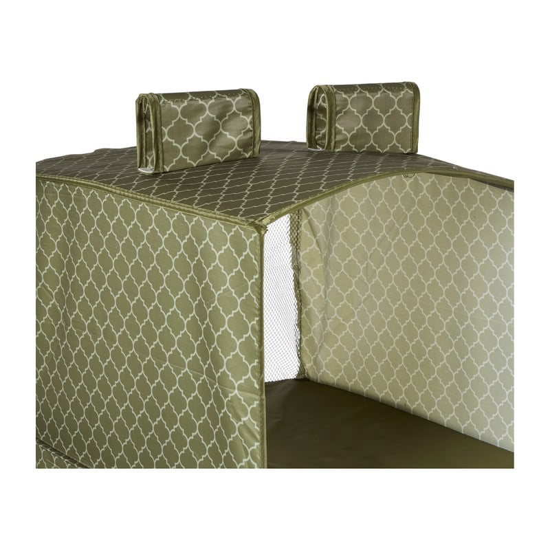 Hang organiser met 6 vakken - groen - 125x45x35 cm