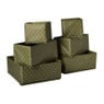 Organiser boxen - groen - set van 6