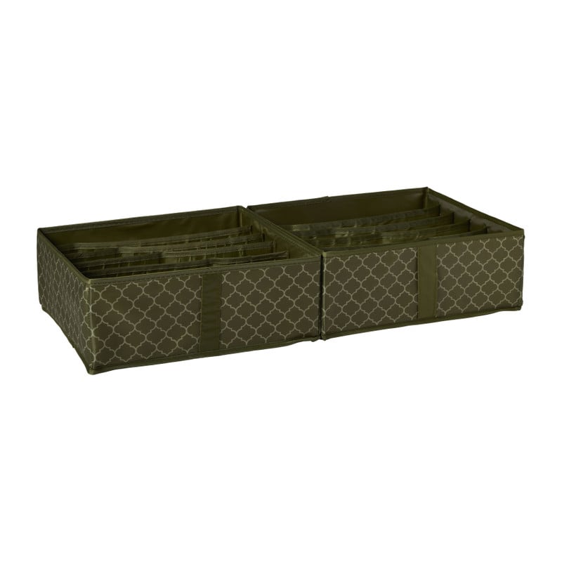 Organiser box met dividers - groen - 