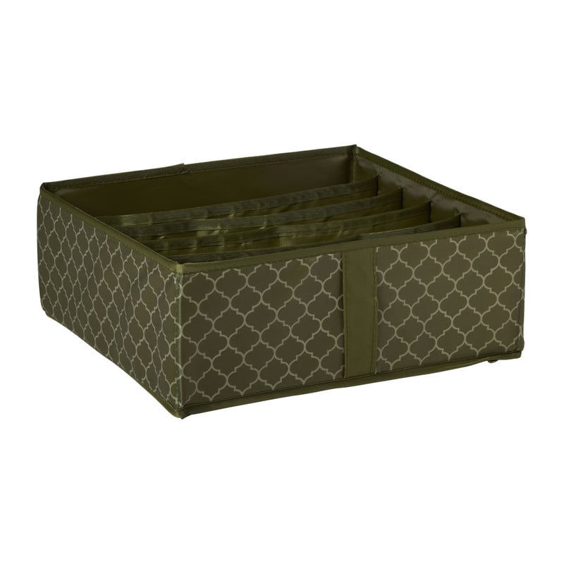Organiser box met dividers - groen - 