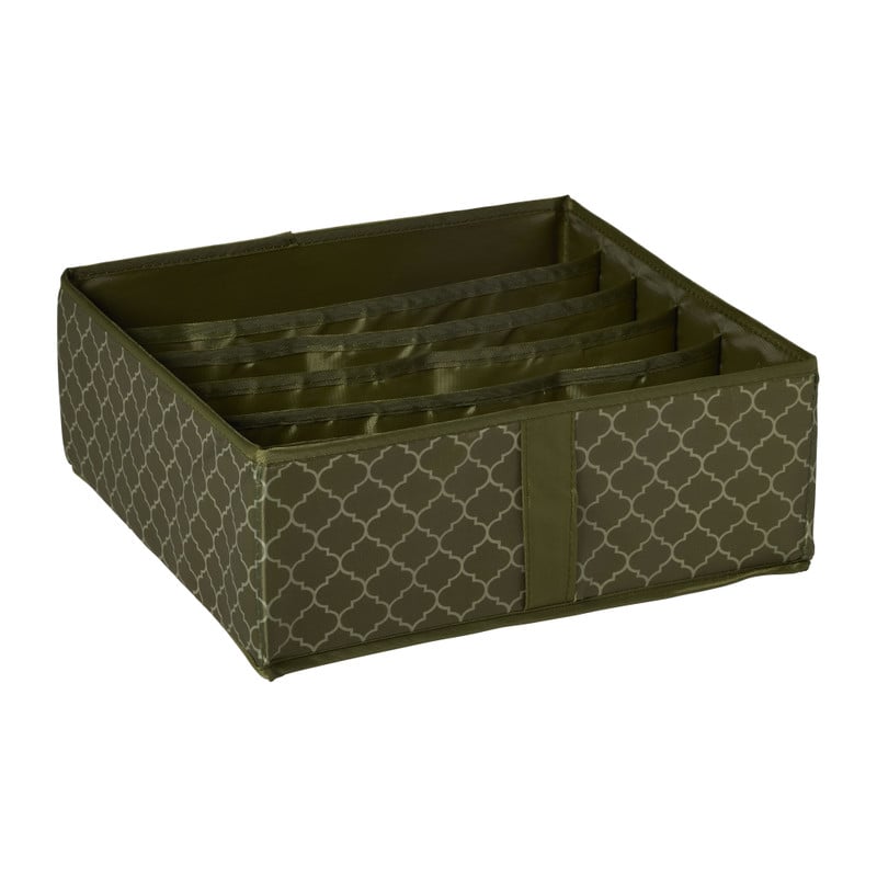 Organiser box met dividers - groen - 