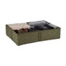 Organiser met dividers - groen - 11x44x34 cm