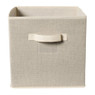 Opbergbox linnen look - beige - 30x30x30 cm 