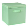 Opbergdoos met deksel - groen - 35x30x15 cm 