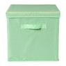 Opbergdoos met deksel - groen - 35x30x15 cm 