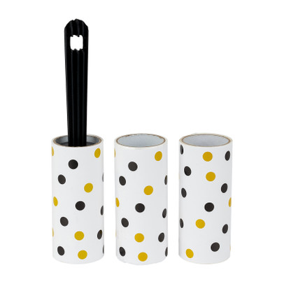 Kledingroller - zwart/wit - 3 rollers