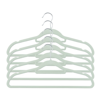 Kledinghanger vilt - groen - set van 5