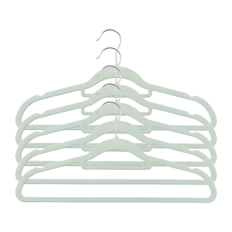 Kledinghanger vilt - groen - set van 5