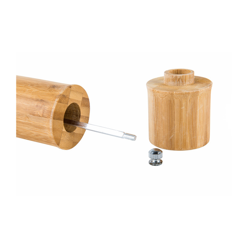 Peper/zout molen bamboe - 5,7x5,7x32 cm