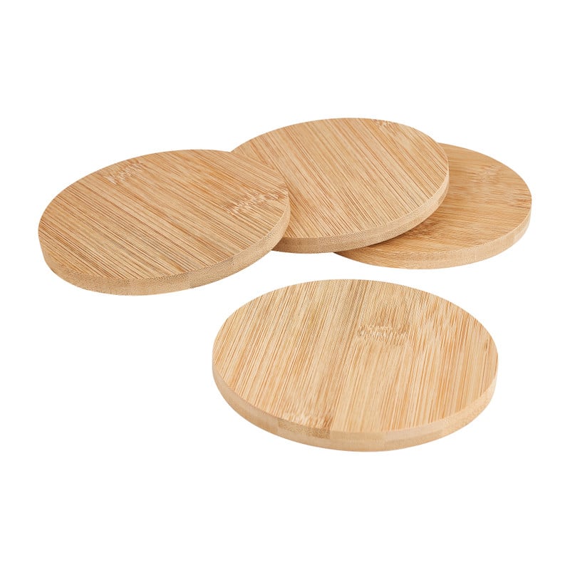 Bamboe onderzetters - set van 4