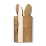 Borrelplank met oren - acacia hout - 35x17 cm 