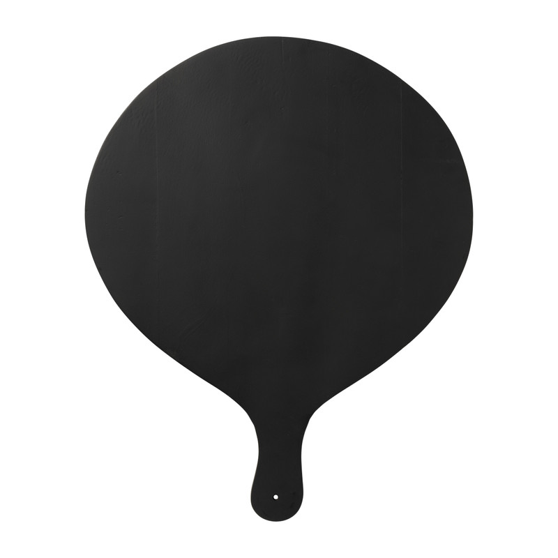 Borrelplank rond - zwart - 40x50x2 cm