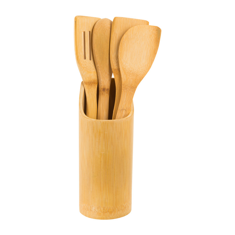 Spatelset - bamboe - 5 stuks