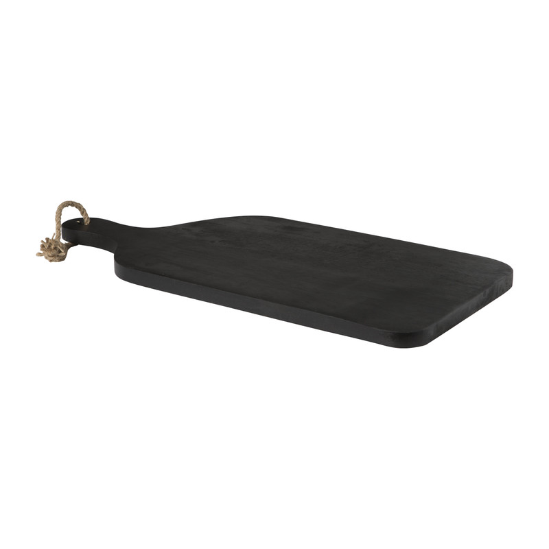 Seveerplank zwart - rubber hout - 58x28 cm