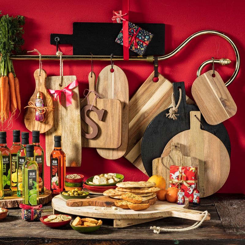 Acacia Borrelplank - zwart