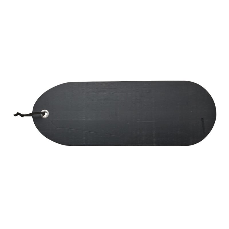 Serveerplankje acacia ovaal zwart- 42x15 cm