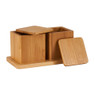Voorraaddoosjes bamboe - 2 doosjes