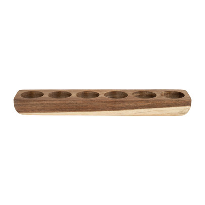 Eierdopje hout - voor 6 eieren