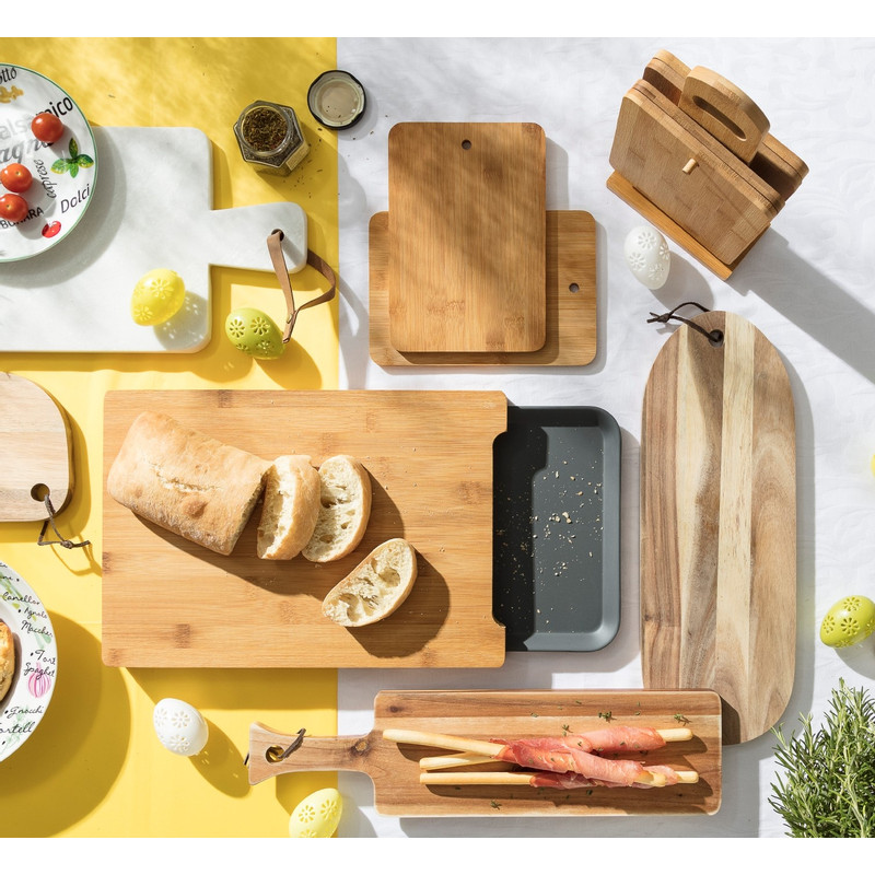 Presenteerplankje Acacia lang - 45x12 cm