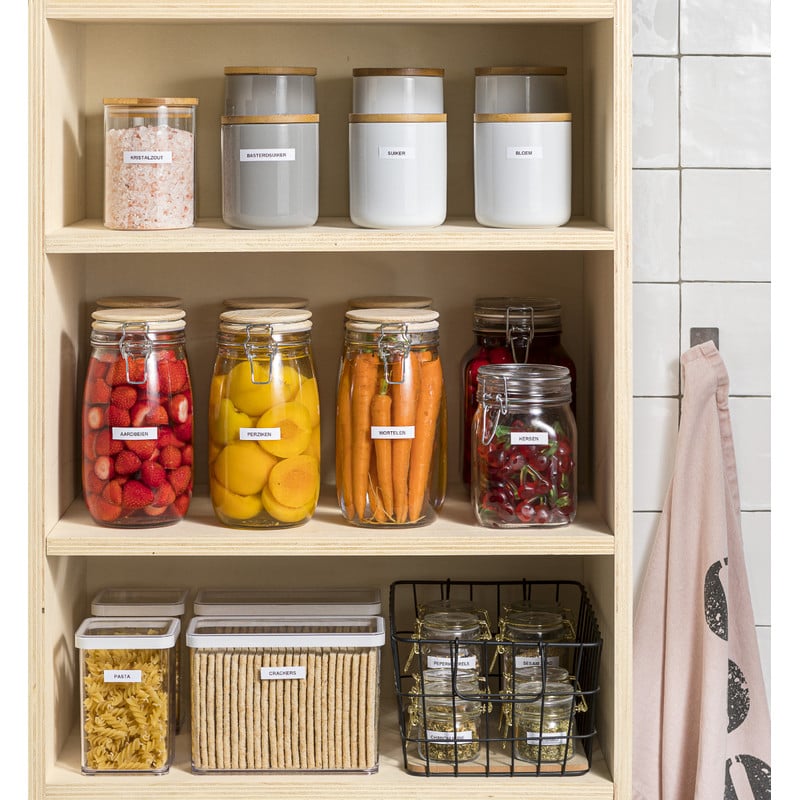 Voorraadpot bamboe deksel - 750 ml