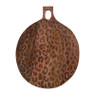 Borrelplank met luipaard print - ø37 cm