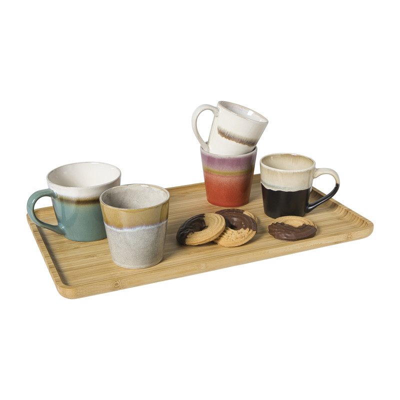 Bamboe tray groot - bruin - 1.8x44x25.5 cm