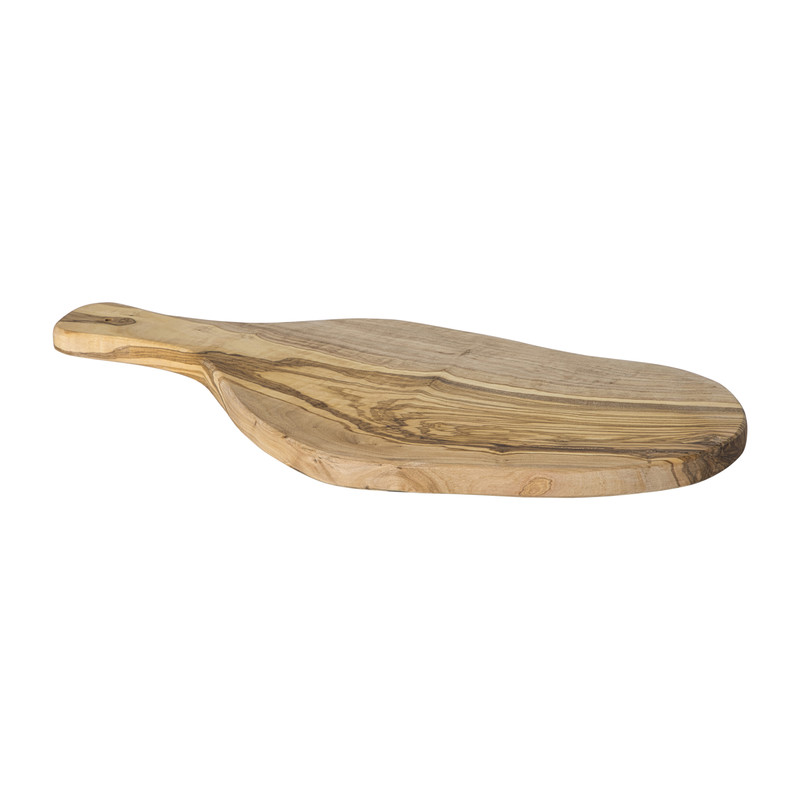 Borrelplank olijfhout groot - bruin - 41x17 cm